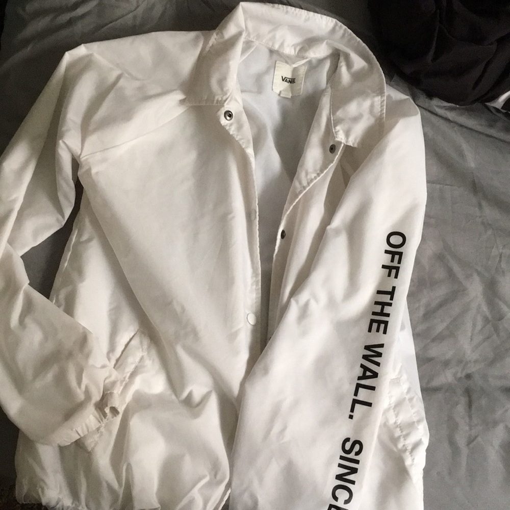 White vans windbreaker